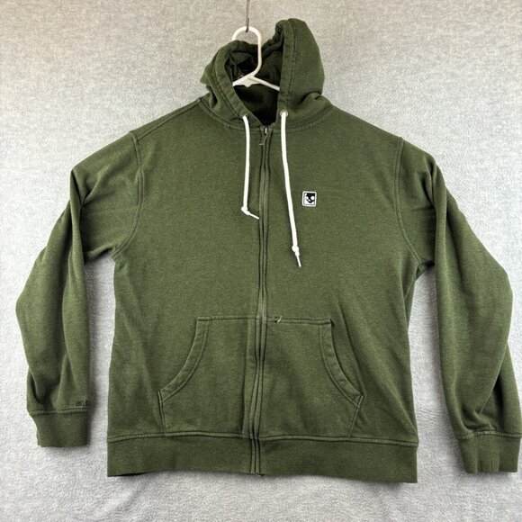 Skullcandy Mens XL Green Full-Zip Hoodie With Drawstring Hood & Pockets - Picture 1 of 9